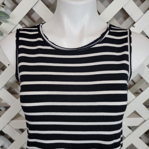Ruby Jane Striped Mesh Back Tank Size 0 - Picture 2 of 8